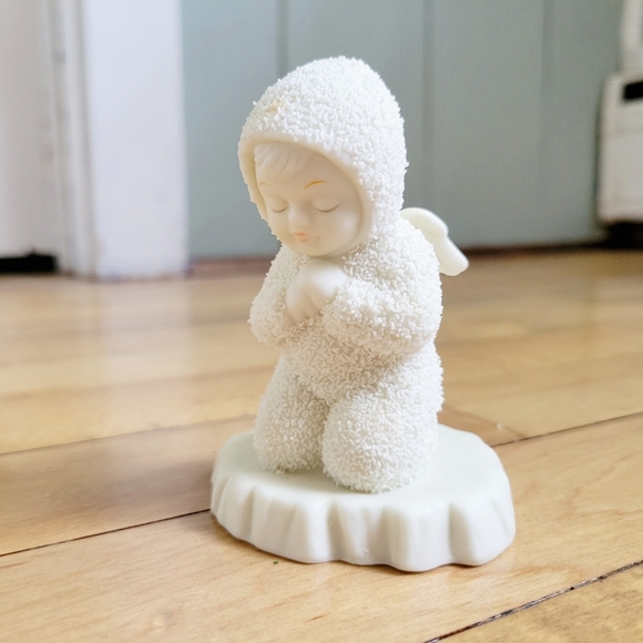 Vintage Department 56 Winter Tales "Now I Lay Me Down to Sleep" Snowbaby - Picture 3 of 8